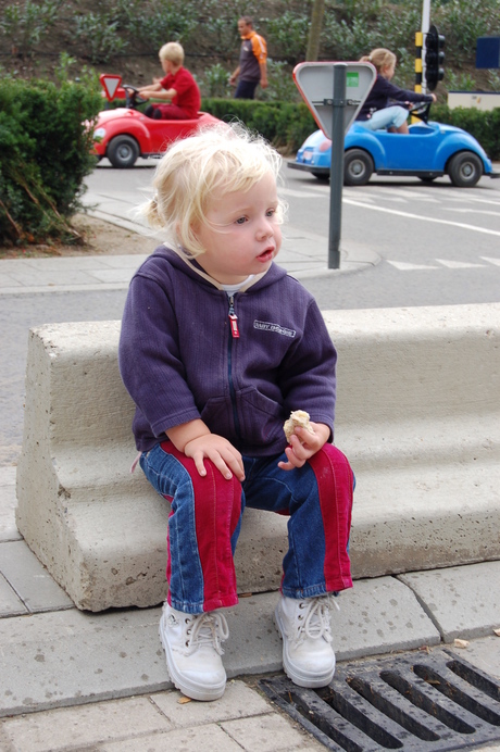 Ff snel een boterham eten hoor