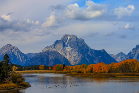 Oxbow Bend in de herfst