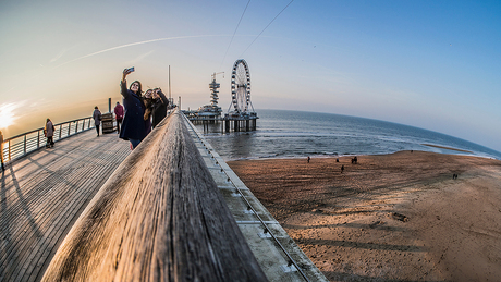 selfie op de Pier