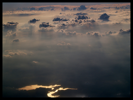 In de wolken