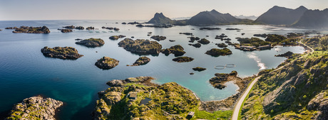 Uitzicht over de Noorse kust