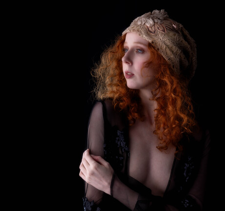 mutsje met rood haar