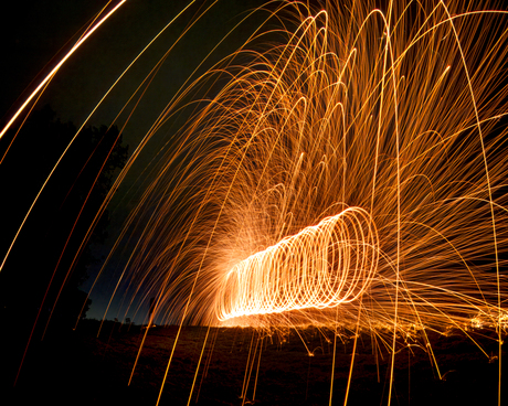 When darkness falls, light begins to move.