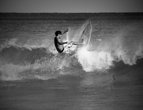 Surfen op de caraibische golven