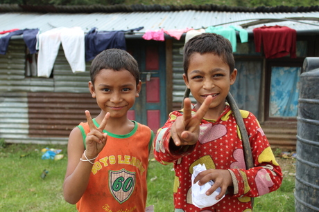 Kinderen uit Sindhupalchowk, Nepal
