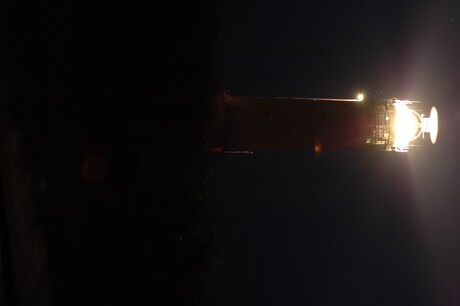 Vuurtoren Texel bij avond