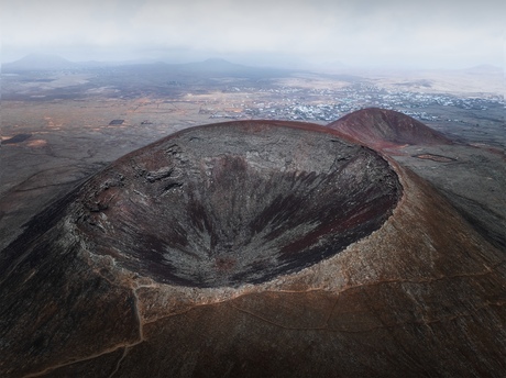 Massive Volcano Crater