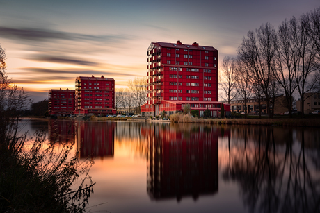 Sunset at the Rode Donders, Regenboogbuurt Almere