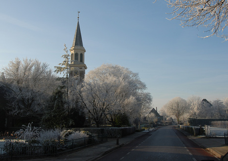 Dorpje in de winter