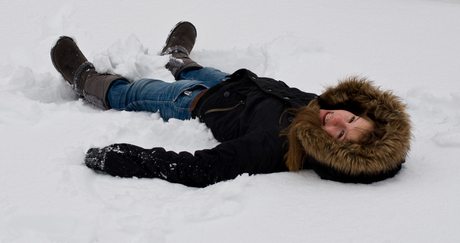 Juultje in de sneeuw