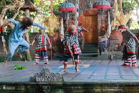 Barong dans in Batubulan op Bali