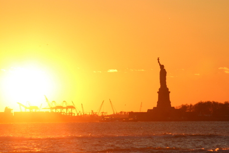 Sundowner with Lady Liberty