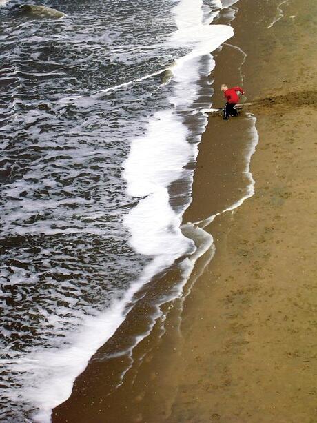 On the beach