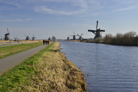 Mooi plaatje vanuit Kinderdijk