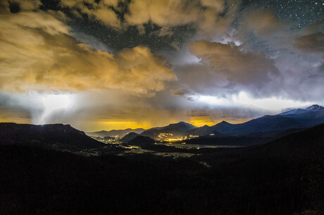 Onweer in Rocky Mountain National Park