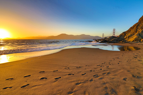 Zonsondergang Golden Gate Bridge