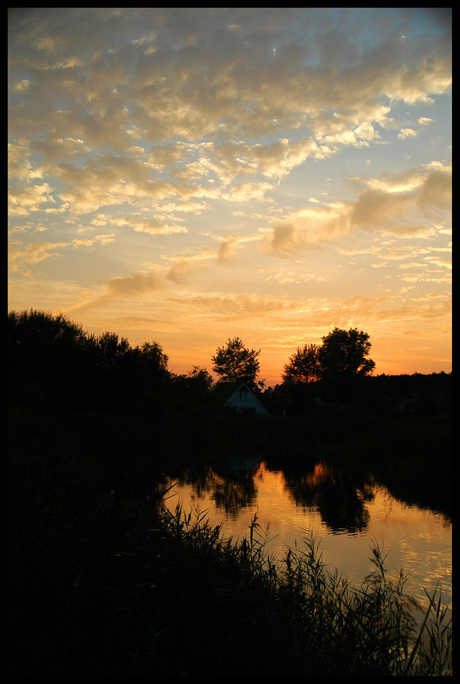 Zonsondergang groningen