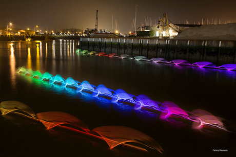 lightpainting kayak