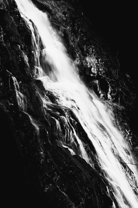 colourless waterfall