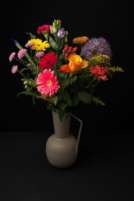 Bos bloemen in vaas