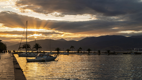 Zonsondergang Nafplion