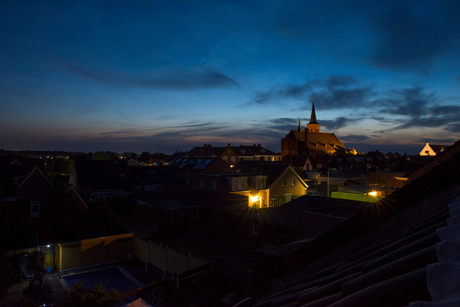 Lichtende nachtwolken