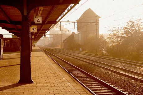 Spoor 3a in de ochtend