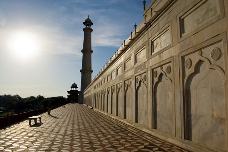 Taj Majal tegenlicht