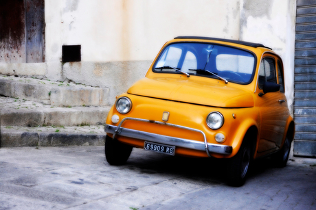Fiat 500 Orange