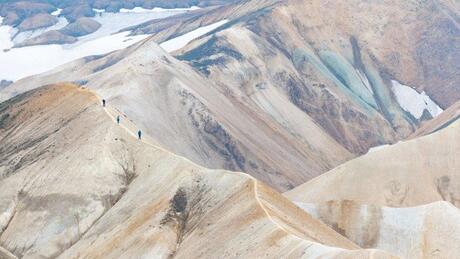 Hiking the mountains 