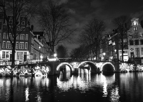 Amsterdam bij nacht 