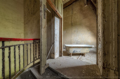 The best place for a bath is on the attic