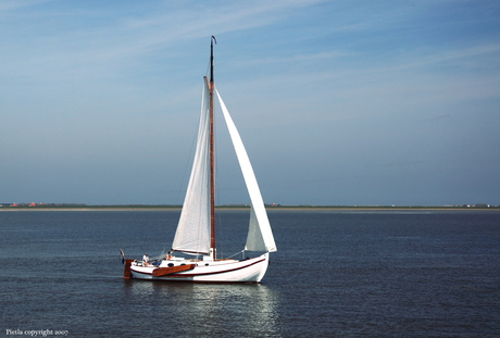 Zeilen op het Wad