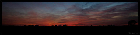 Panorama zonsondergang