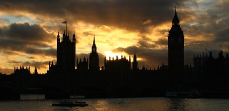 Zonsondergang in Londen