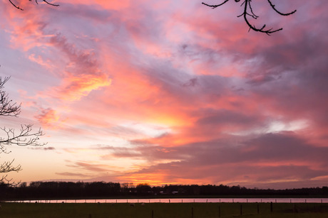 kleurrijke zonsondergang