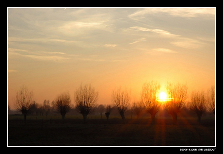 Zonsondergang in Brabant