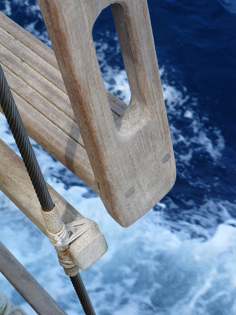 Stairs at sea