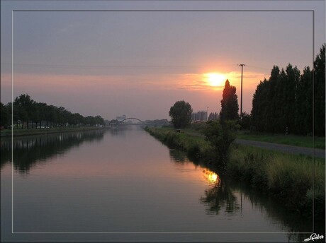 Zonsondergang Ooigem