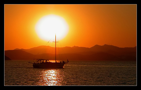 Zonsondergang in Turkije