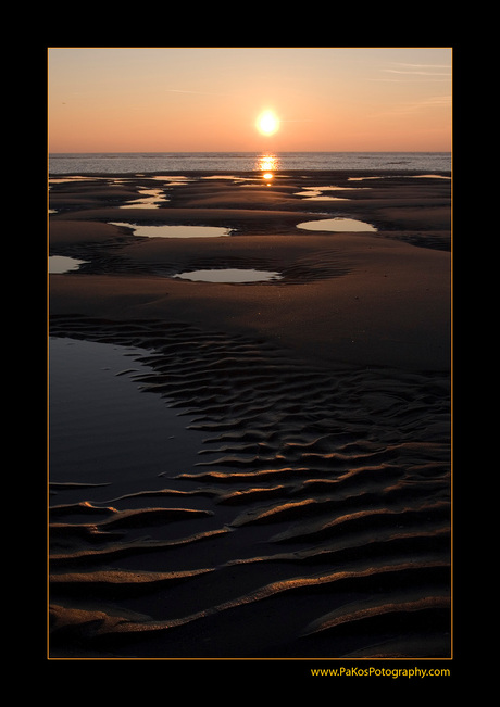 Maasvlakte zonsondergang