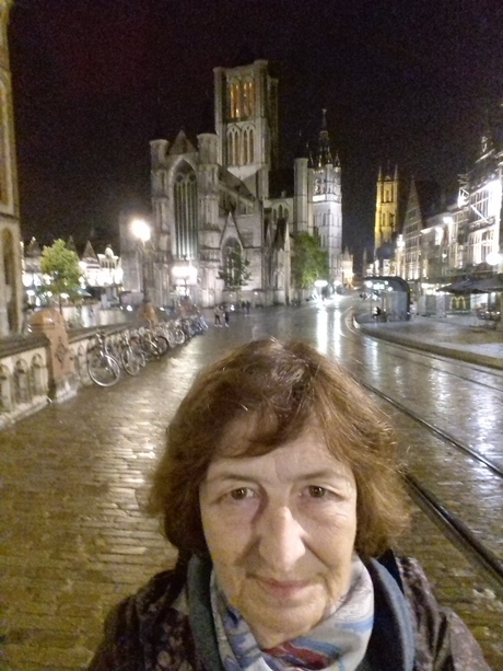 Brugge-by night andere rain