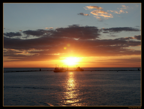 Sunset at Port Said