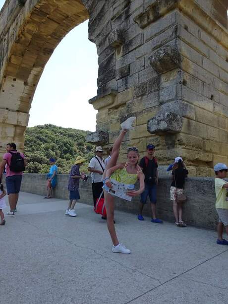 Pont du Gard; work hard, play hard