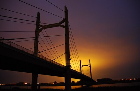 Molenbrug Kampen in ochtendlicht