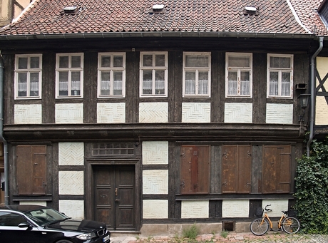 Oude vakwerkhuizen in Quedlinburg, foto 3.