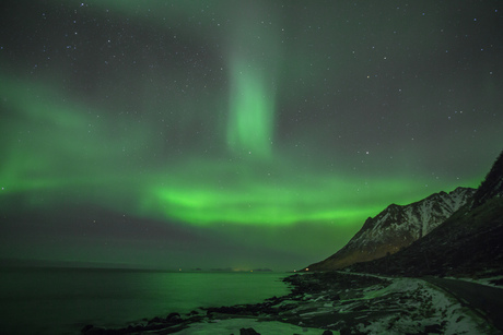 Noorderlicht op de Lofoten