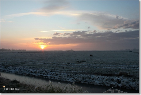 Winterse Zonsopkomst