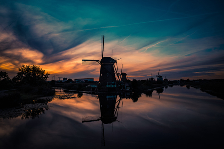 Zonsondergang Kinderdijk