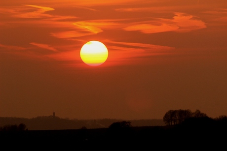 Zonsondergang Ubachsberg Limburg